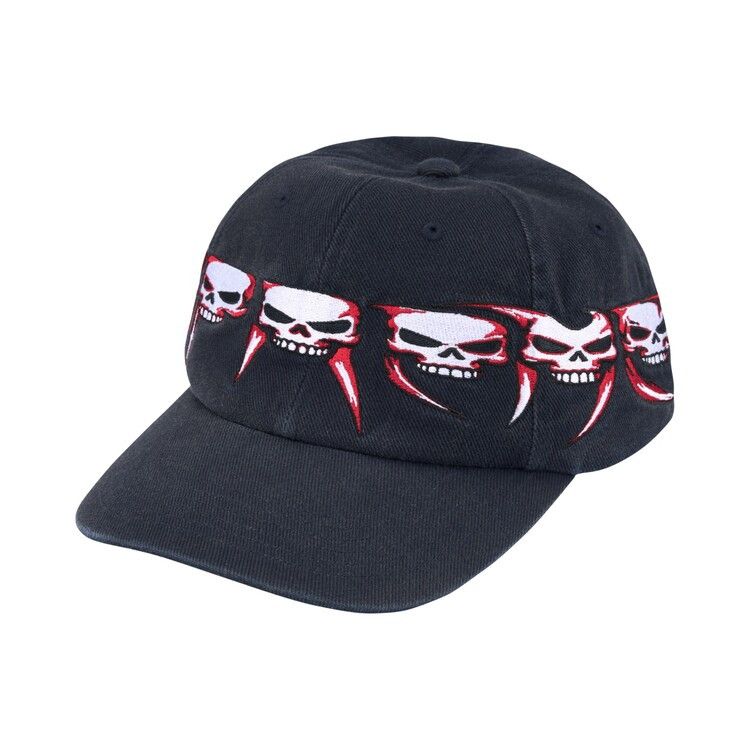 Supreme Skulls Spellout 6-Panel (FW26) Navy - Im Your Wardrobe