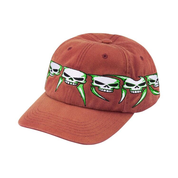Supreme Skulls Spellout 6-Panel (FW26) Rust - Im Your Wardrobe