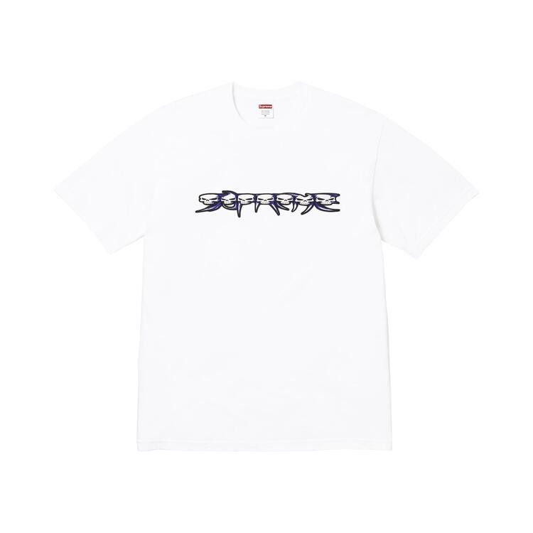 Supreme Skulls Spellout Tee White - Im Your Wardrobe