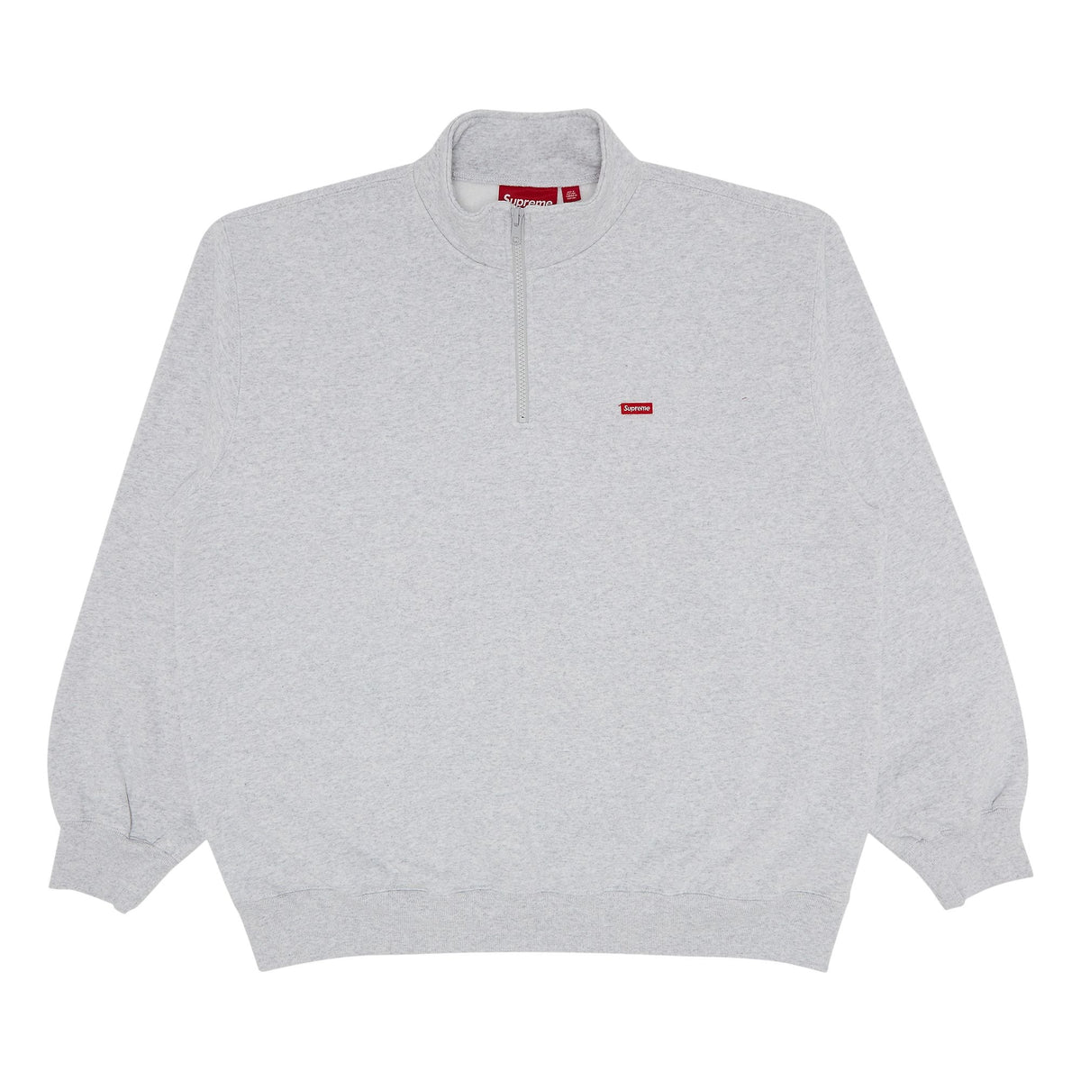 Supreme Small Box Half Zip Pullover Ash Grey - Im Your Wardrobe