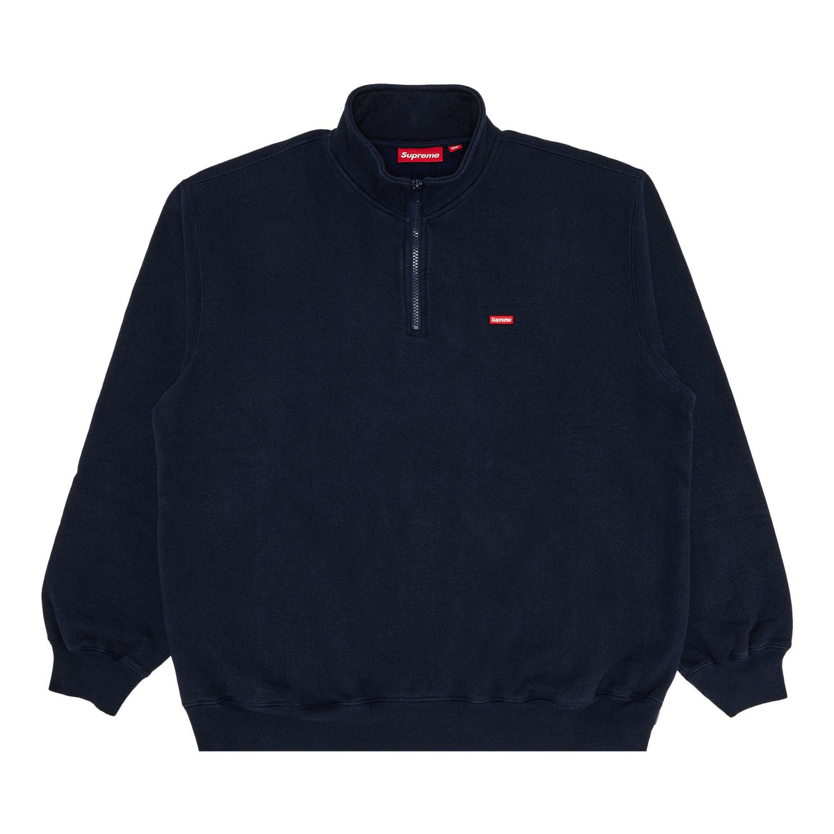 Supreme Small Box Half Zip Pullover Navy - Im Your Wardrobe