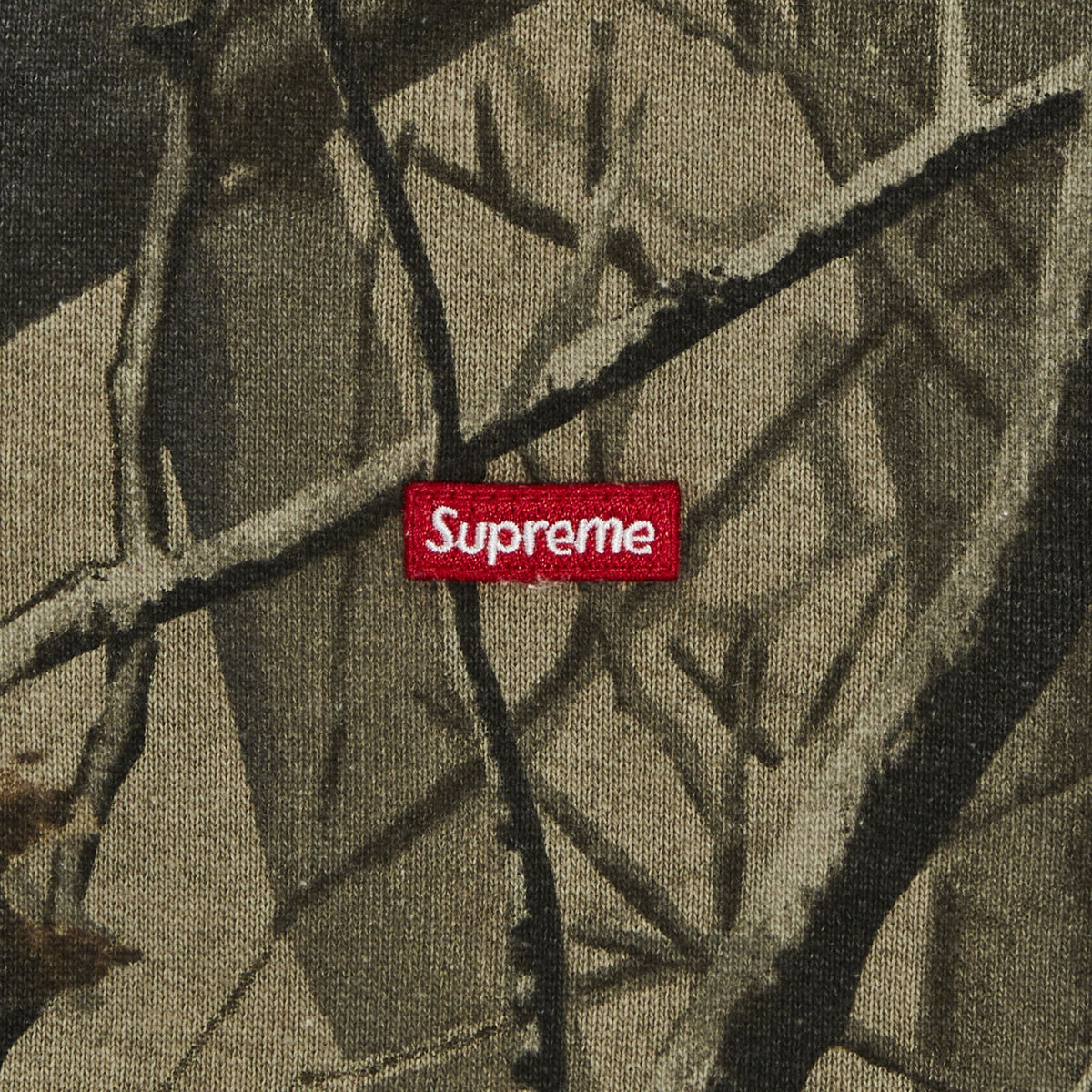 Supreme Small Box Half Zip Pullover Realtree Hardwoods Camo - Im Your Wardrobe