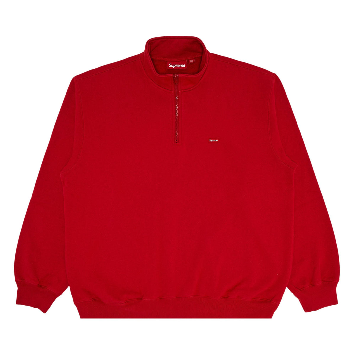 Supreme Small Box Half Zip Pullover Red - Im Your Wardrobe