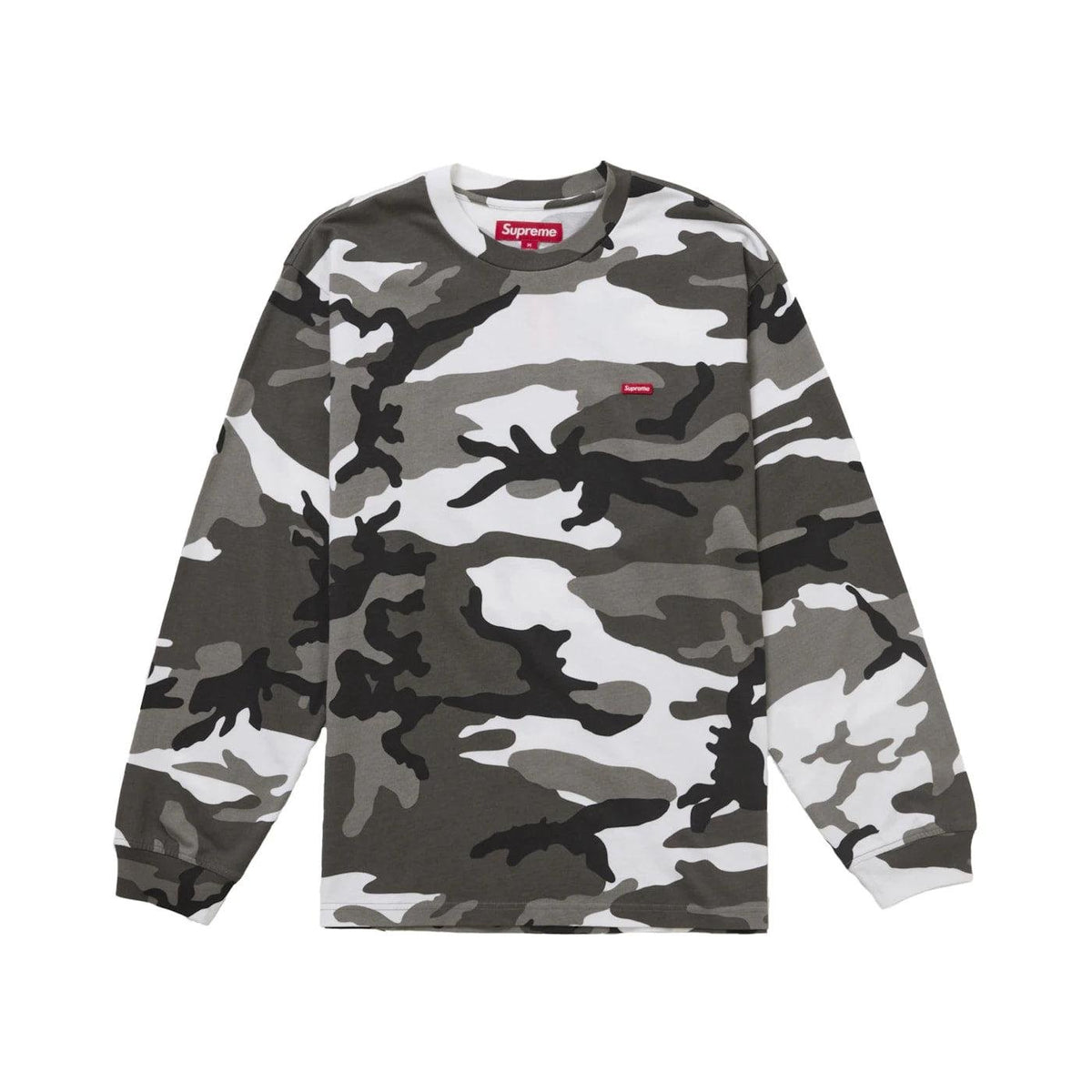 Supreme Small Box L/S Tee (SS25) Snow Camo - Im Your Wardrobe