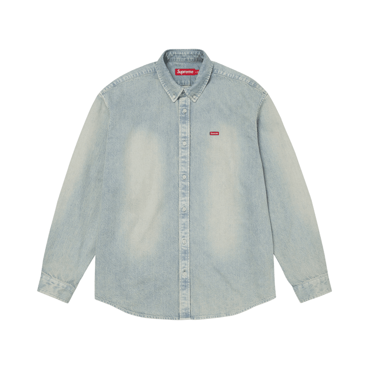 Supreme Small Box Shirt (FW26) Light Washed Indigo Denim - Im Your Wardrobe