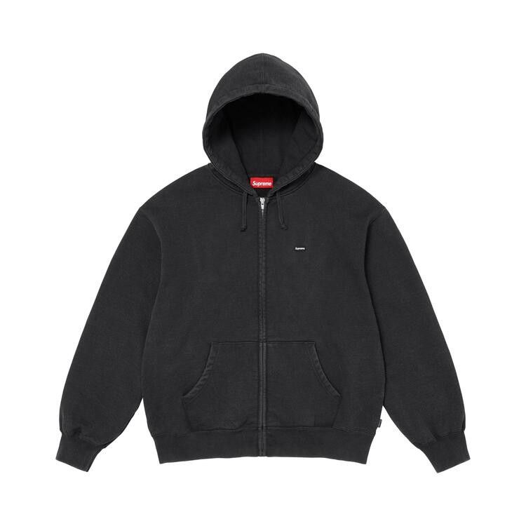 Supreme Small Box Zip Up Hooded Sweatshirt (FW26) Black - Im Your Wardrobe