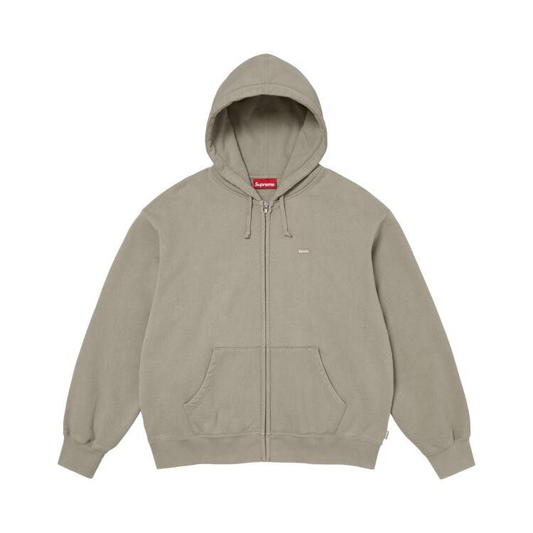Supreme Small Box Zip Up Hooded Sweatshirt (FW26) Grey - Im Your Wardrobe