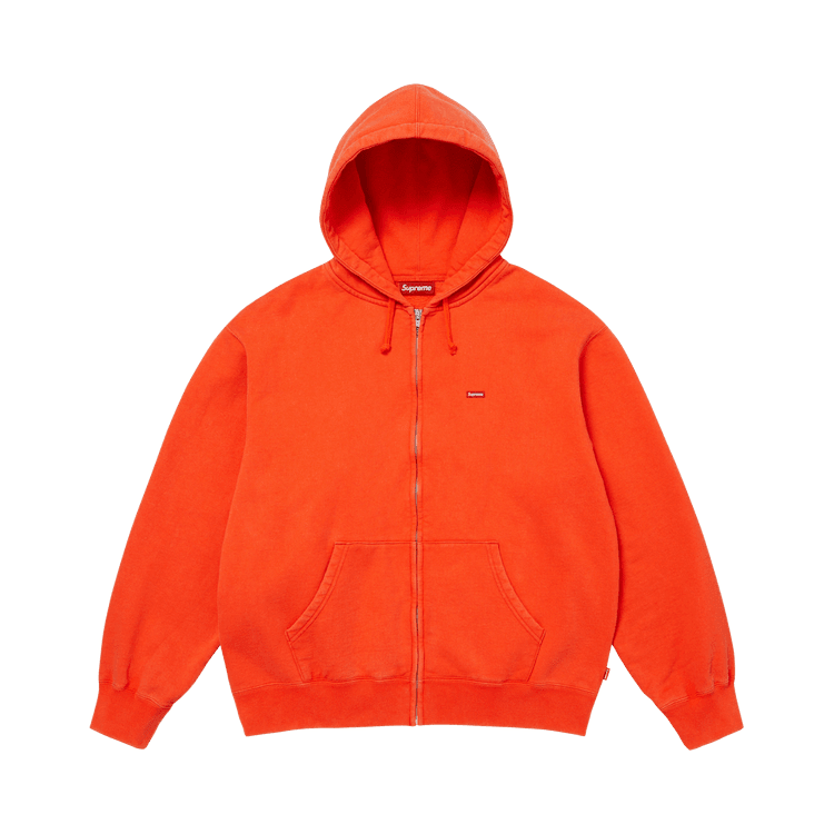 Supreme Small Box Zip Up Hooded Sweatshirt (FW26) Orange - Im Your Wardrobe