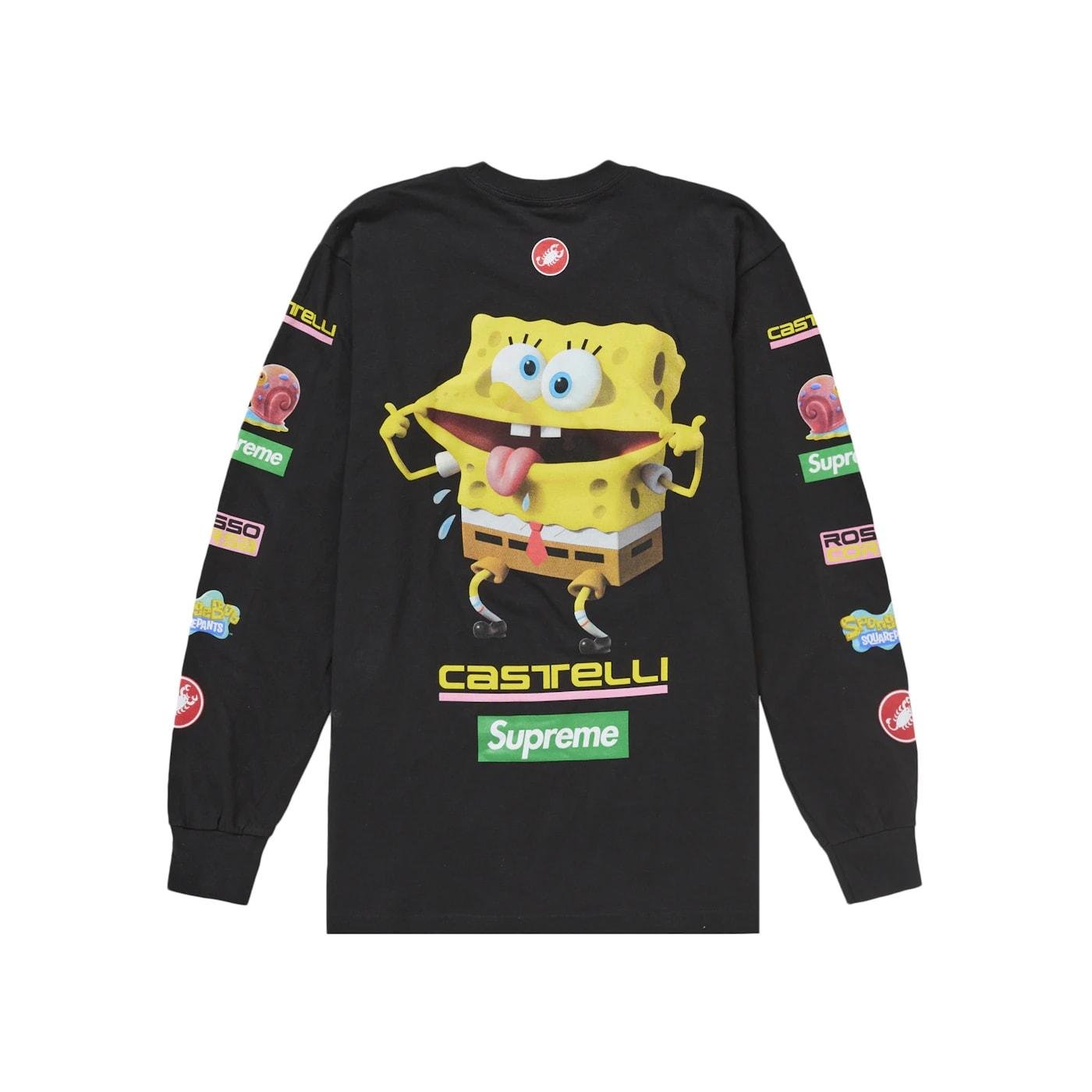 Supreme SpongeBob/Castelli Racing L/S Tee Black - Im Your Wardrobe