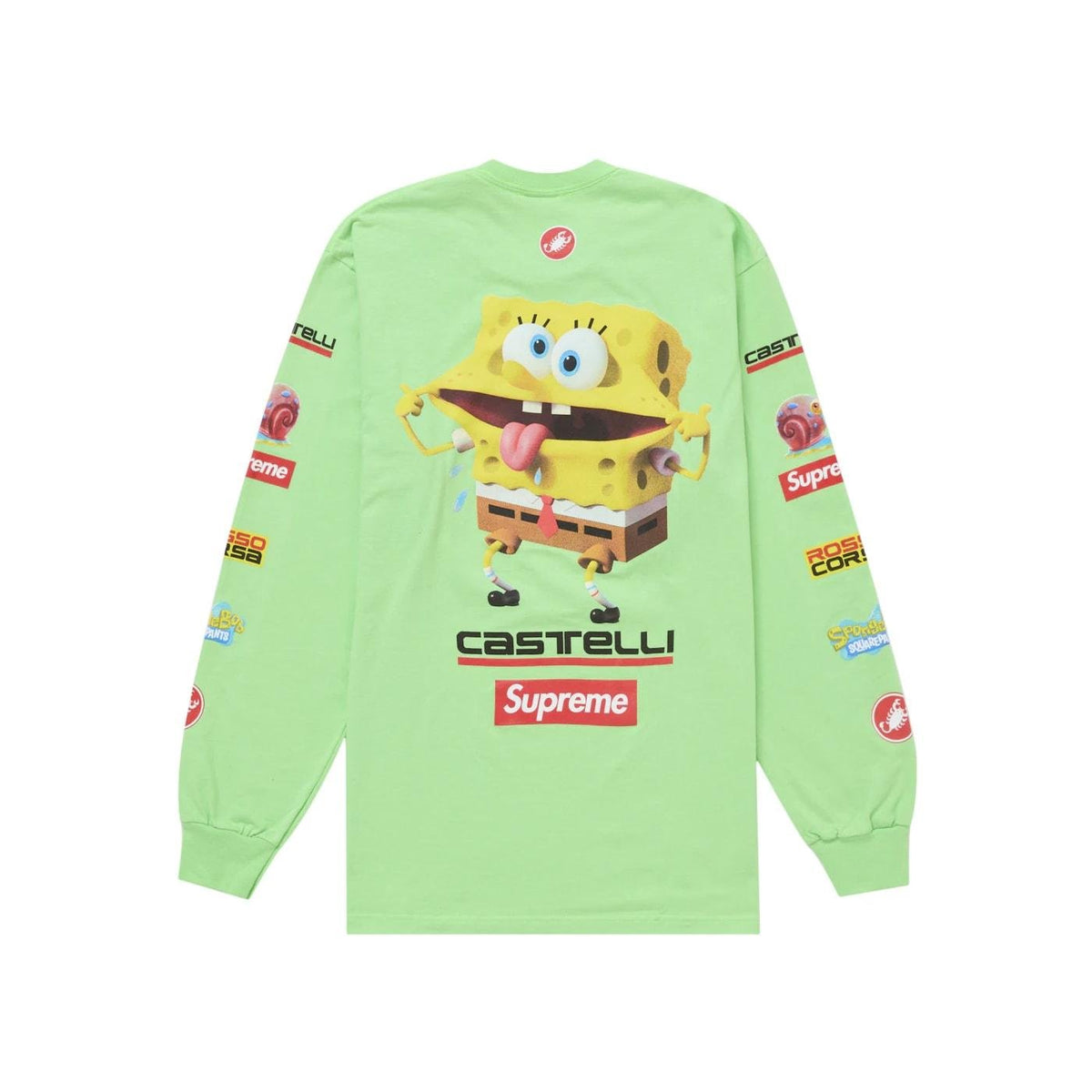Supreme SpongeBob/Castelli Racing L/S Tee Green - Im Your Wardrobe