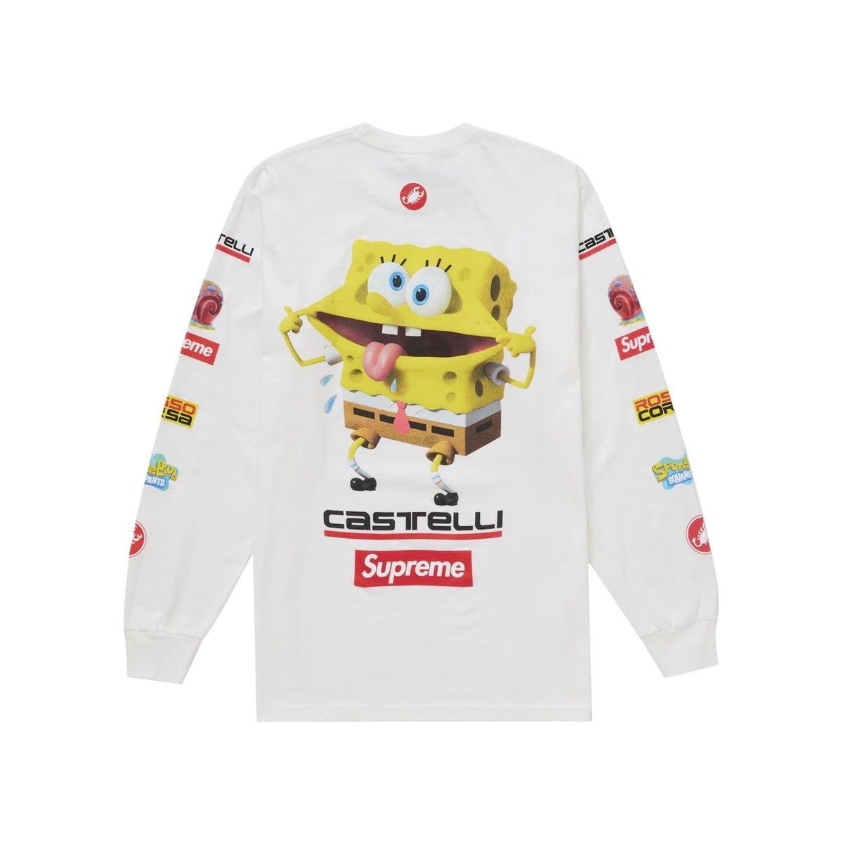 Supreme SpongeBob/Castelli Racing L/S Tee White - Im Your Wardrobe