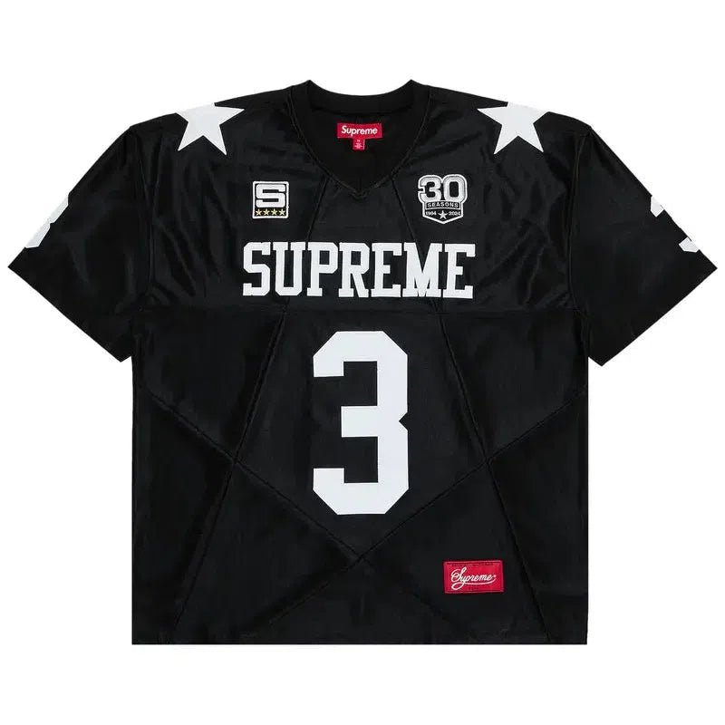 Supreme Star Football Jersey &#39;Black&#39; (FW24) - Im Your Wardrobe