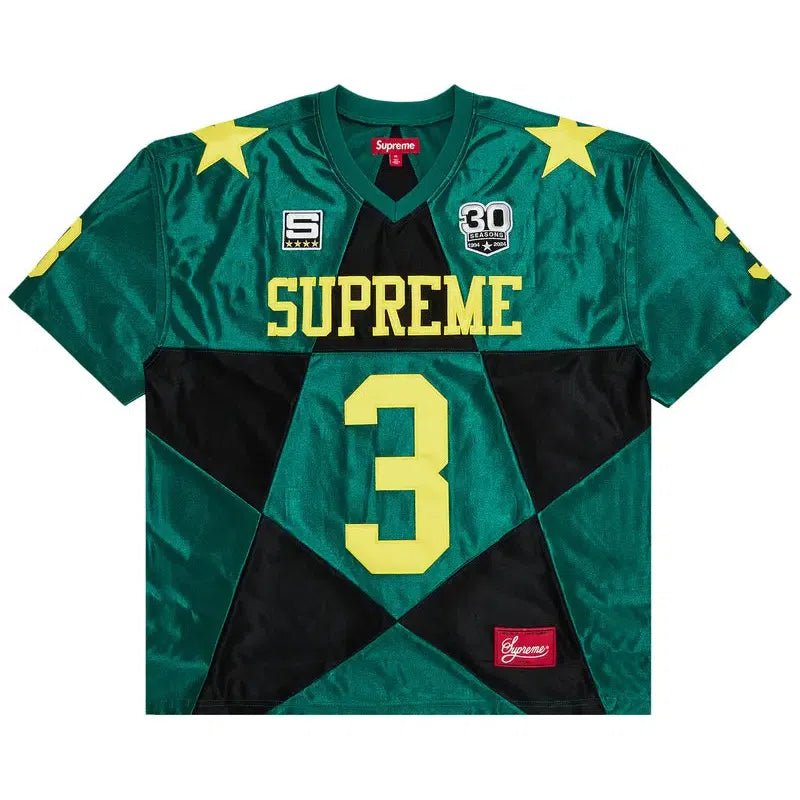 Supreme Star Football Jersey &#39;Dark Green&#39; (FW24) - Im Your Wardrobe