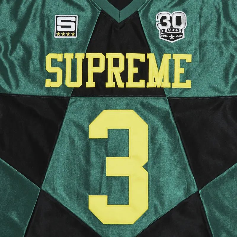 Supreme Star Football Jersey &#39;Dark Green&#39; (FW24) - Im Your Wardrobe