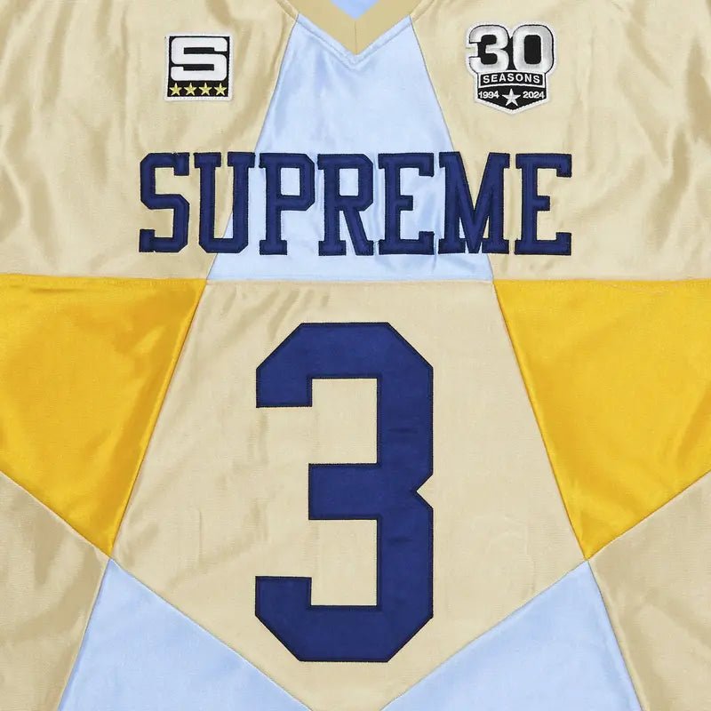 Supreme Star Football Jersey &#39;Gold&#39; (FW24) - Im Your Wardrobe