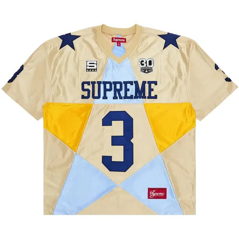 Supreme Star Football Jersey &#39;Gold&#39; (FW24) - Im Your Wardrobe