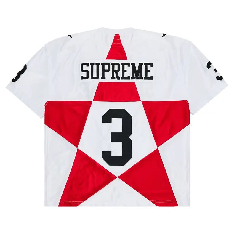 Supreme Star Football Jersey &#39;White&#39; (FW24) - Im Your Wardrobe