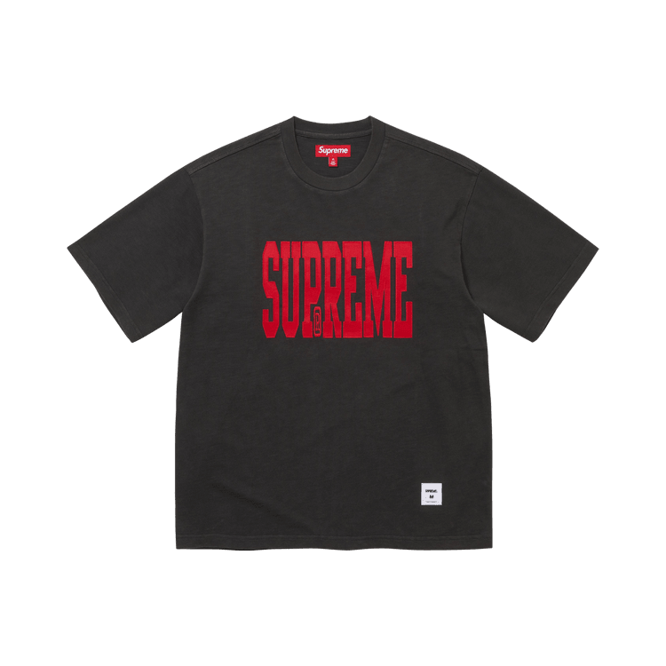 Supreme Stretch Appliqué Short-Sleeve Top Black - Im Your Wardrobe