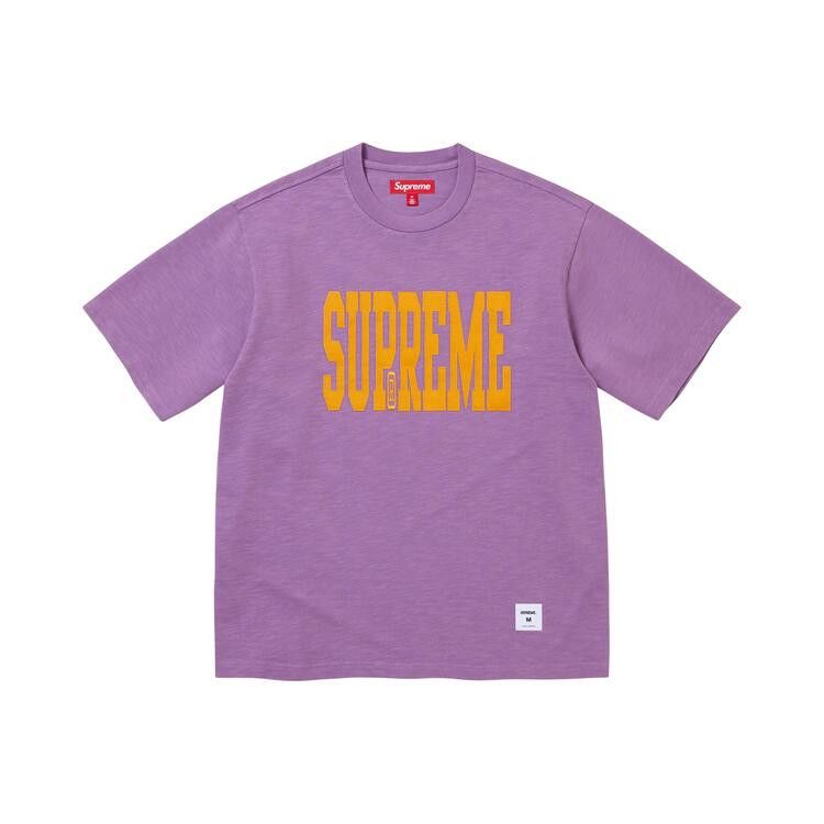 Supreme Stretch Appliqué Short-Sleeve Top Dusty Purple - Im Your Wardrobe