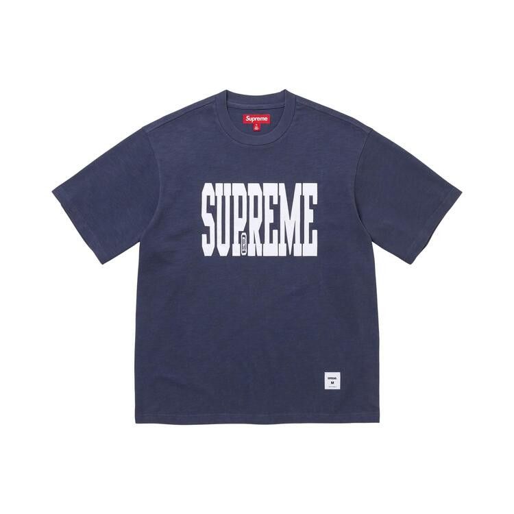 Supreme Stretch Appliqué Short-Sleeve Top Navy - Im Your Wardrobe