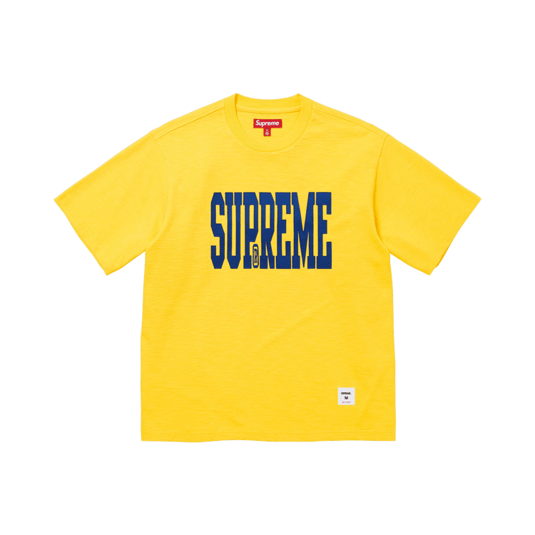 Supreme Stretch Appliqué Short-Sleeve Top Yellow - Im Your Wardrobe
