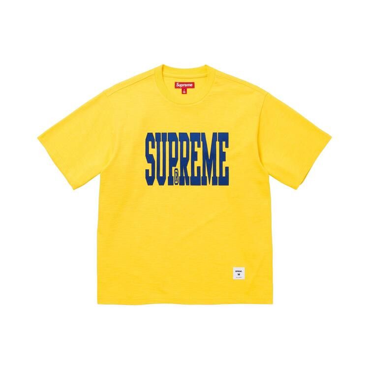 Supreme Stretch Appliqué Short-Sleeve Top Yellow - Im Your Wardrobe