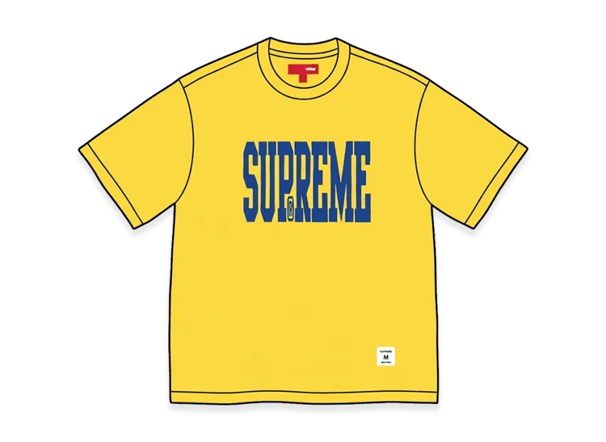 Supreme Stretch Appliqué S/S Top Yellow - Im Your Wardrobe