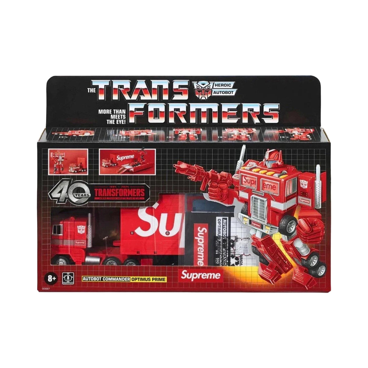 Supreme Transformers G1 Optimus Prime Figure Red - Im Your Wardrobe
