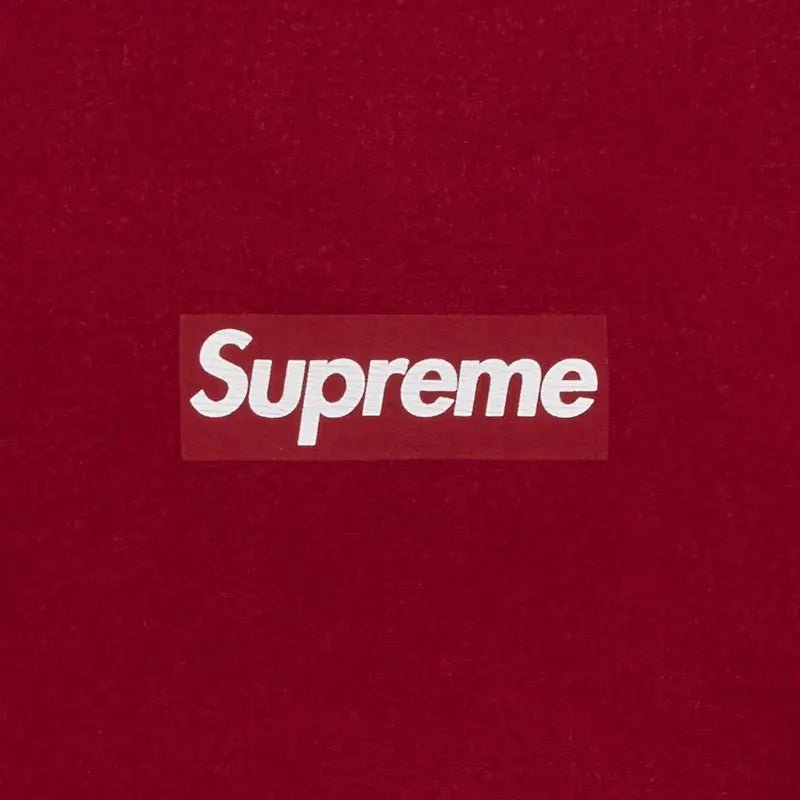 Supreme Washed Box Logo Crewneck 'Red' (SS25) - Im Your Wardrobe