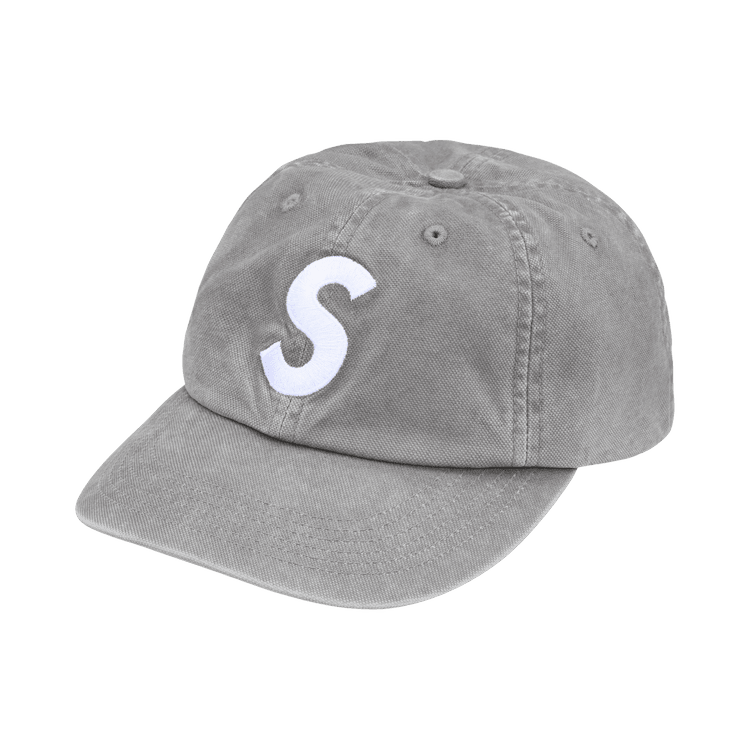 Supreme Washed Canvas S Logo 6-Panel (FW26) Grey - Im Your Wardrobe