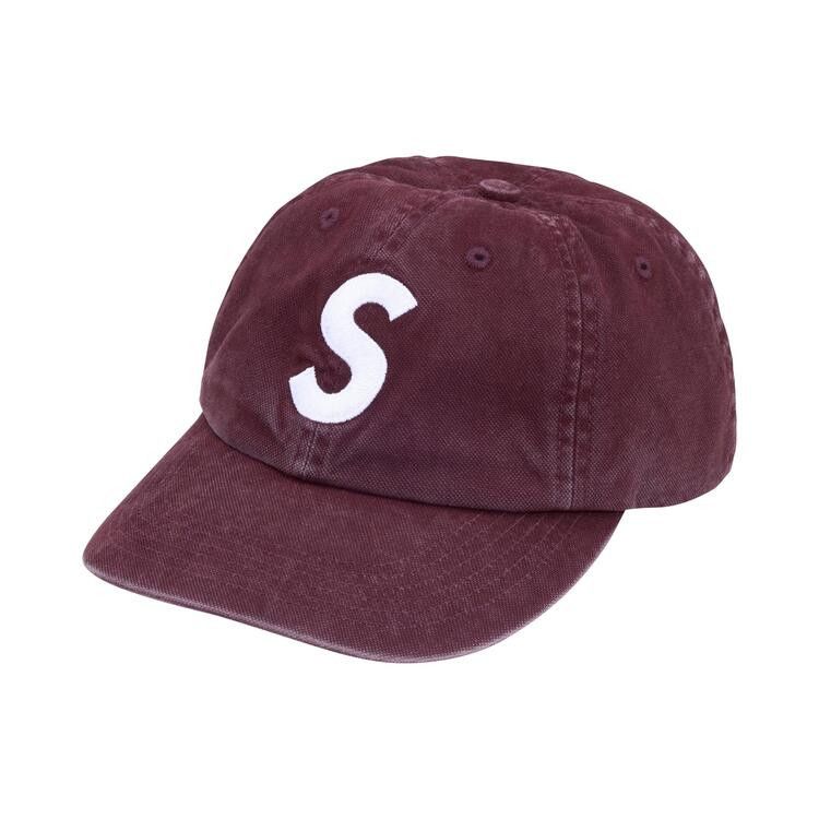 Supreme Washed Canvas S Logo 6-Panel (FW26) Plum - Im Your Wardrobe