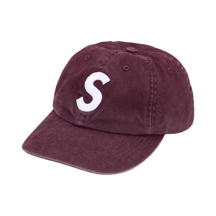 Supreme Washed Canvas S Logo 6-Panel (FW26) Plum - Im Your Wardrobe
