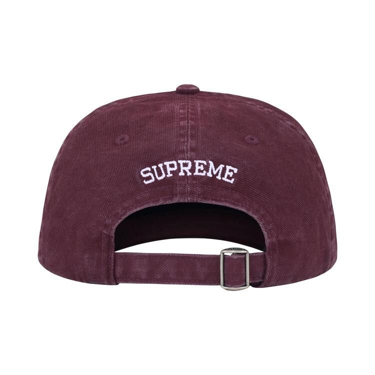 Supreme Washed Canvas S Logo 6-Panel (FW26) Plum - Im Your Wardrobe