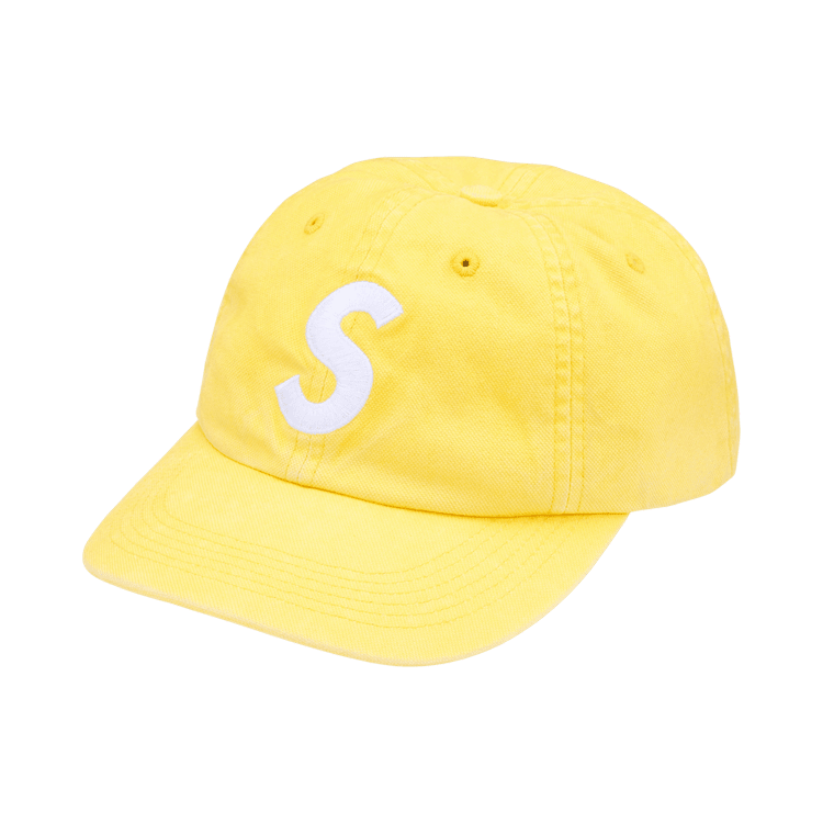 Supreme Washed Canvas S Logo 6-Panel (FW26) Yellow - Im Your Wardrobe