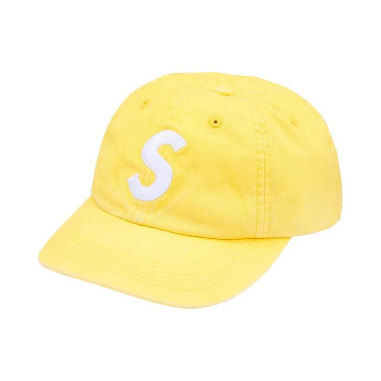 Supreme Washed Canvas S Logo 6-Panel (FW26) Yellow - Im Your Wardrobe