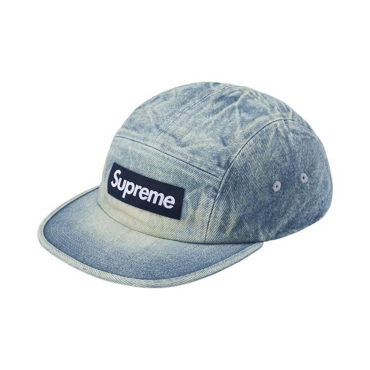 Supreme Washed Chino Twill Camp Cap (FW26) Denim - Im Your Wardrobe