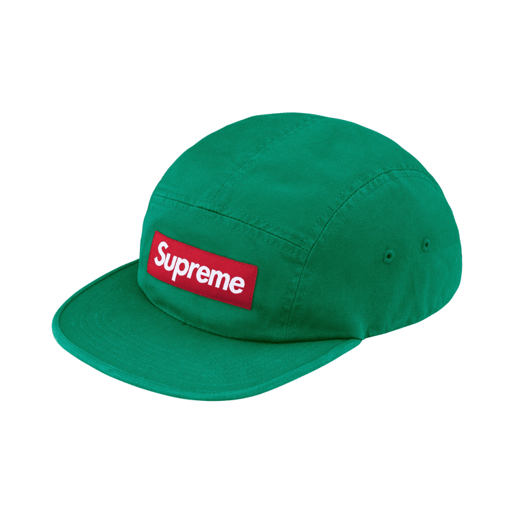 Supreme Washed Chino Twill Camp Cap (FW26) Green - Im Your Wardrobe