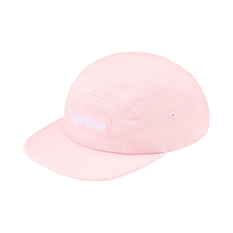 Supreme Washed Chino Twill Camp Cap (FW26) Pink - Im Your Wardrobe