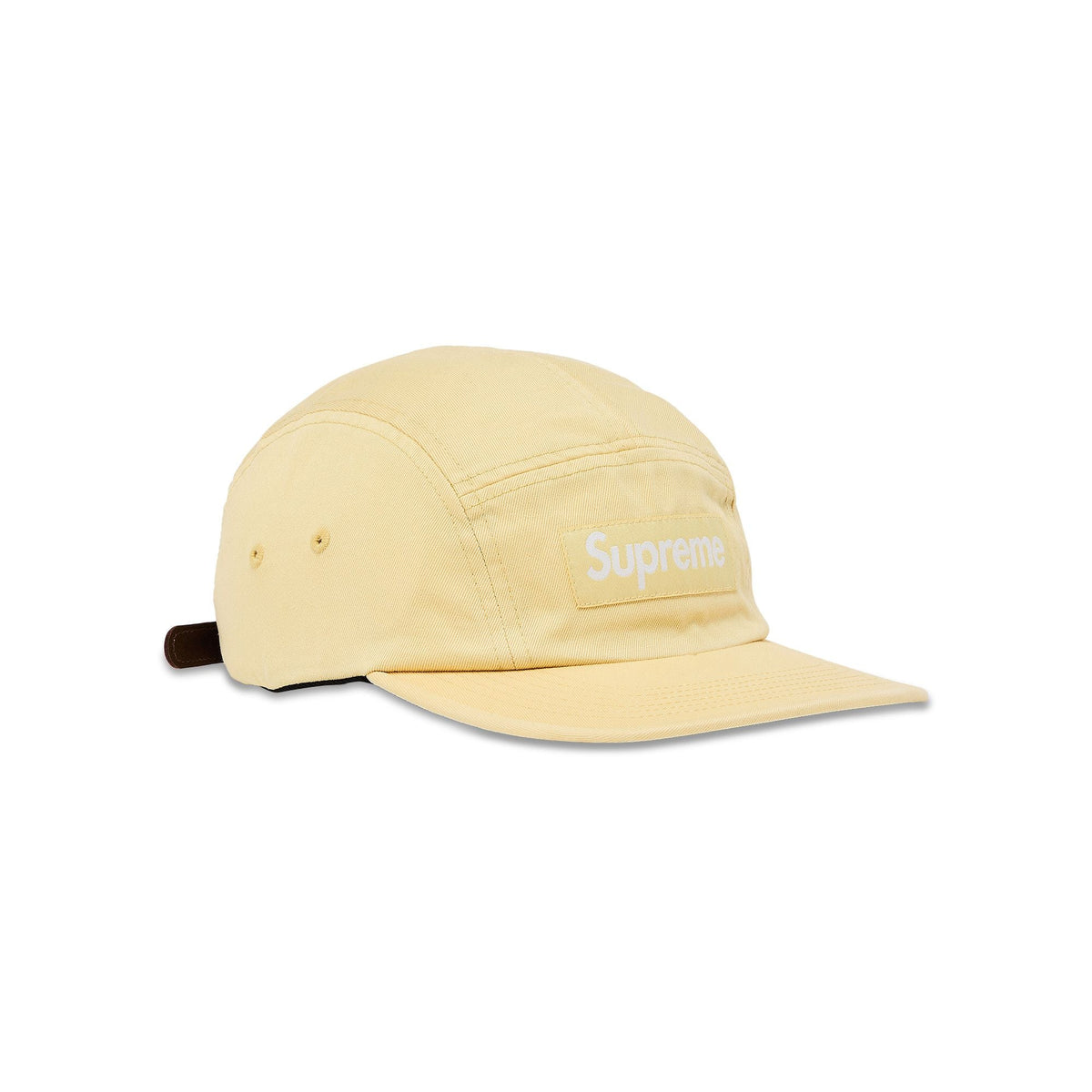 Supreme Washed Chino Twill Camp Cap (SS25) Light Yellow - Im Your Wardrobe