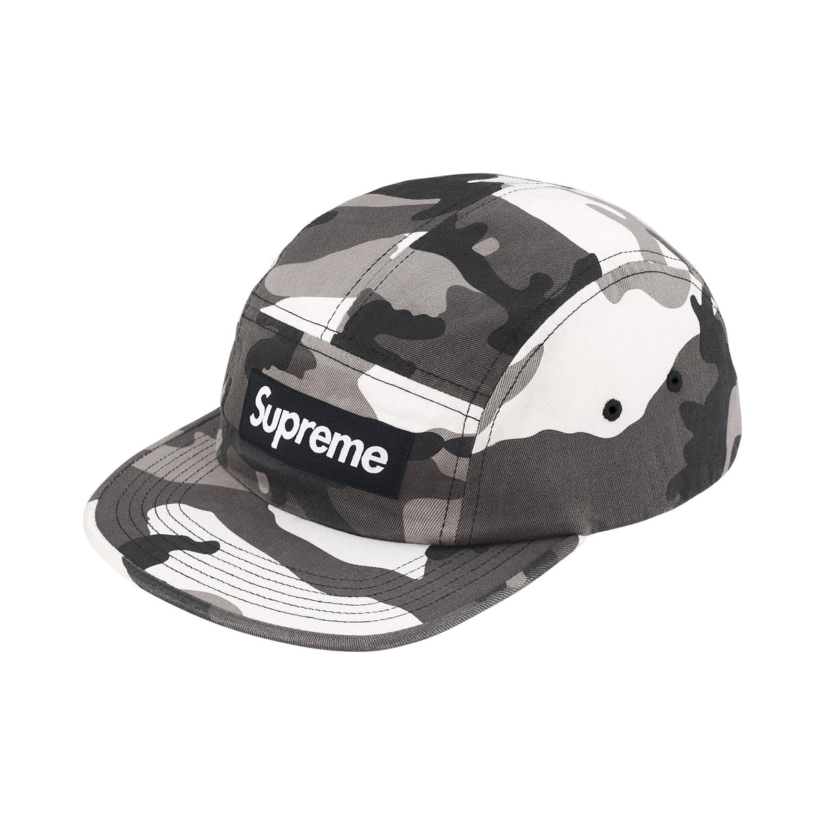 Supreme Washed Chino Twill Camp Cap (SS26) Snow Camo - Im Your Wardrobe