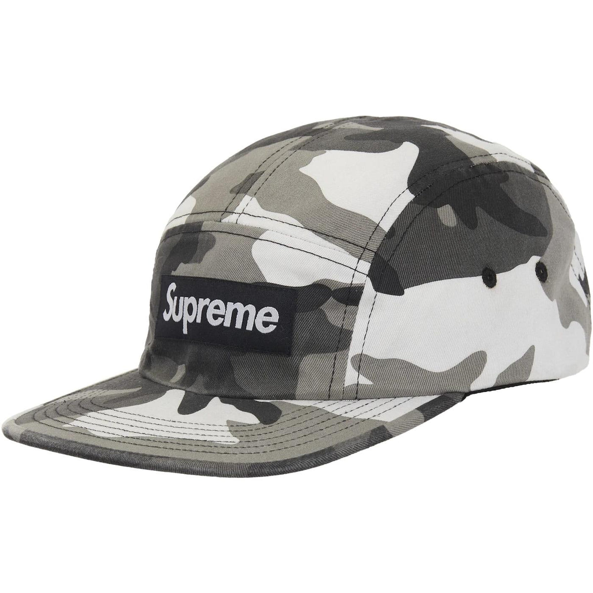 Supreme Washed Chino Twill Camp Cap (SS26) Snow Camo - Im Your Wardrobe