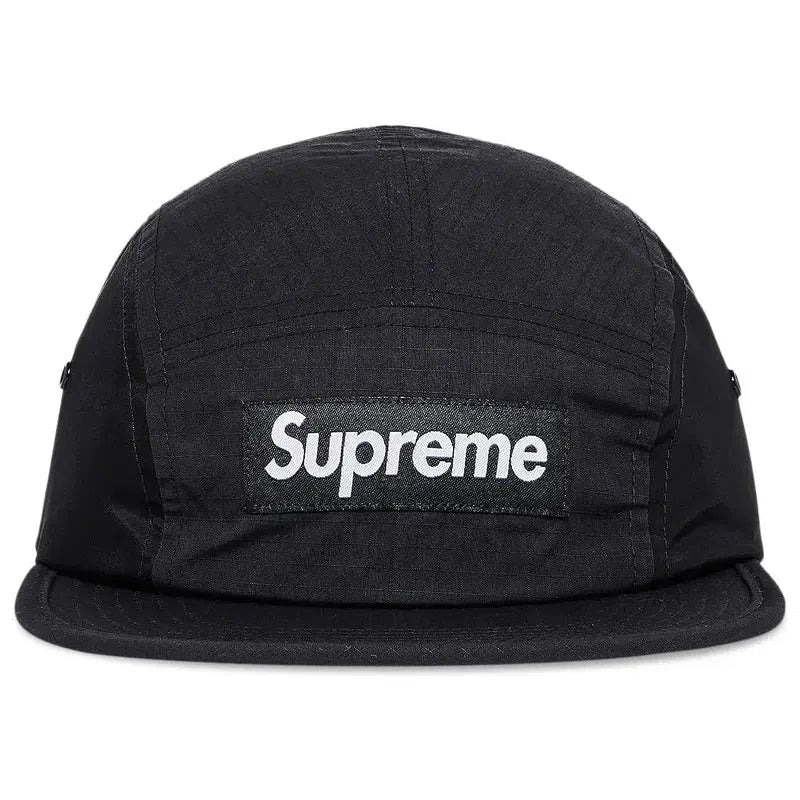 Supreme Waxed Ripstop Camp Cap (FW24) Black - Im Your Wardrobe