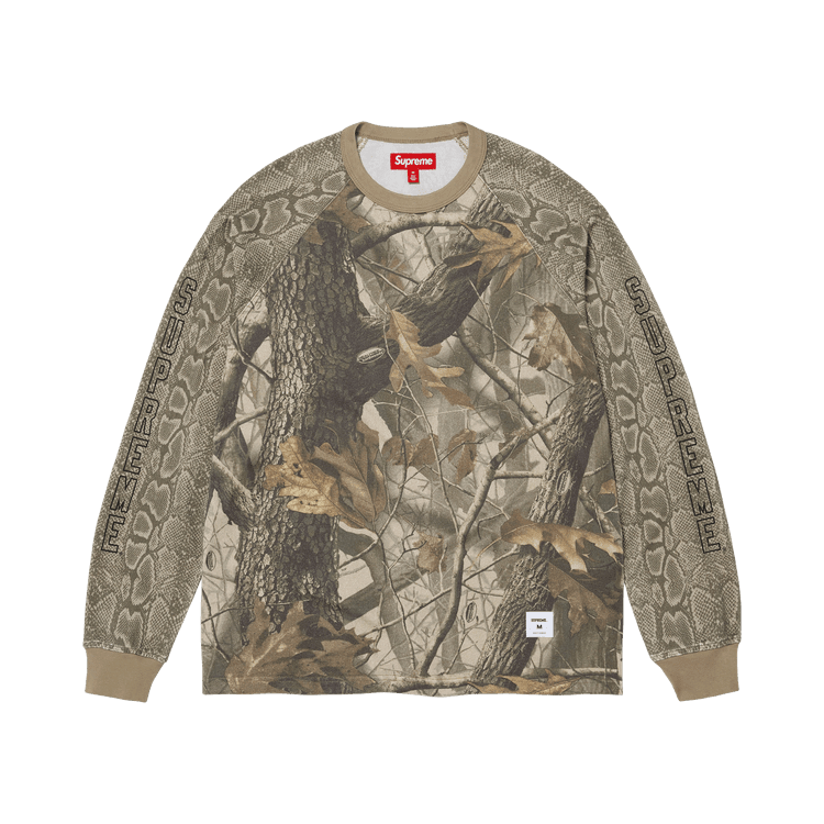 Supreme Wildlife Camo Raglan Long-Sleeve Top Realtree Hardwoods Camo - Im Your Wardrobe
