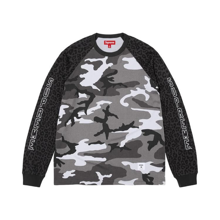 Supreme Wildlife Camo Raglan Long-Sleeve Top Snow Camo - Im Your Wardrobe