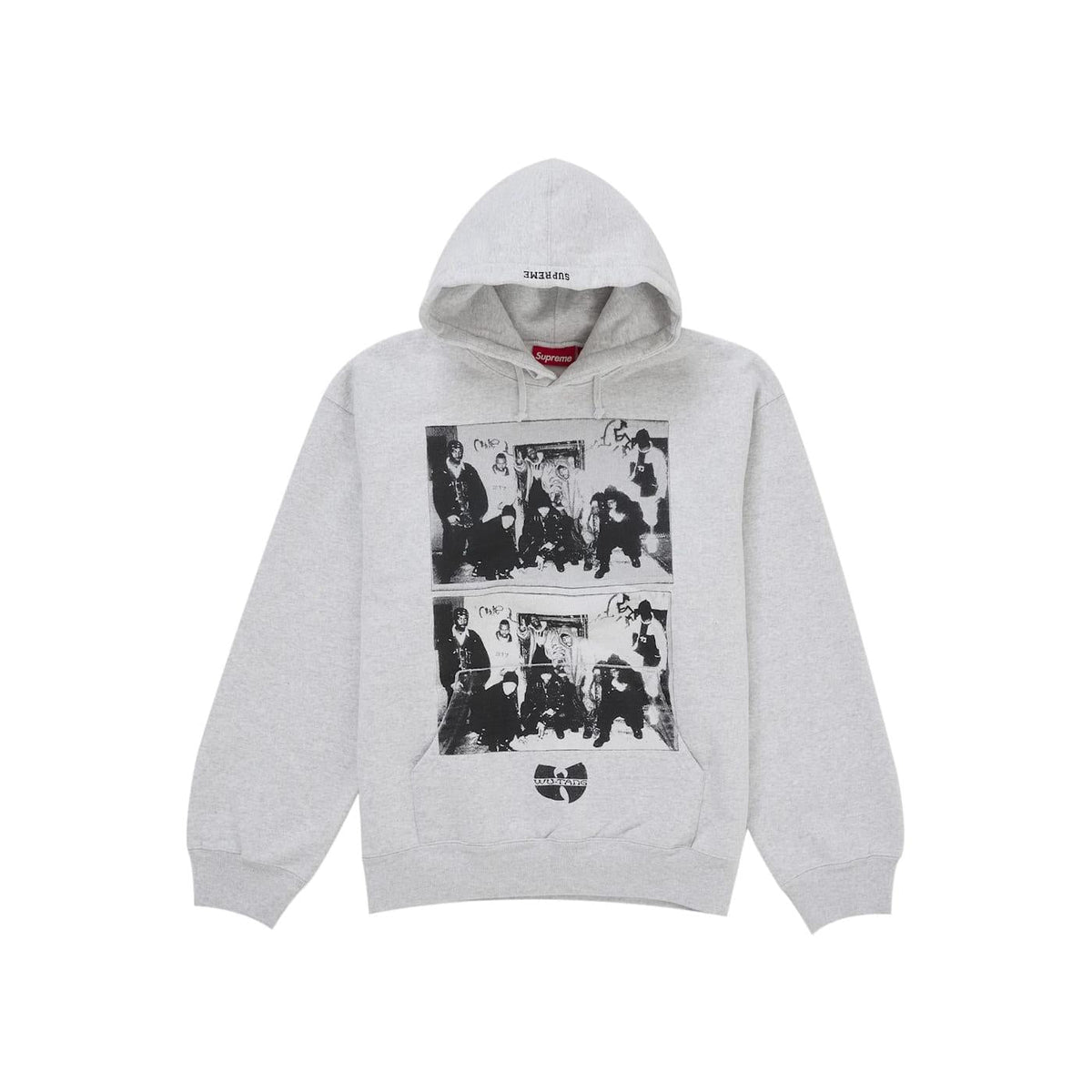 Supreme Wu - Tang Clan Hooded Sweatshirt Heather Grey - Im Your Wardrobe