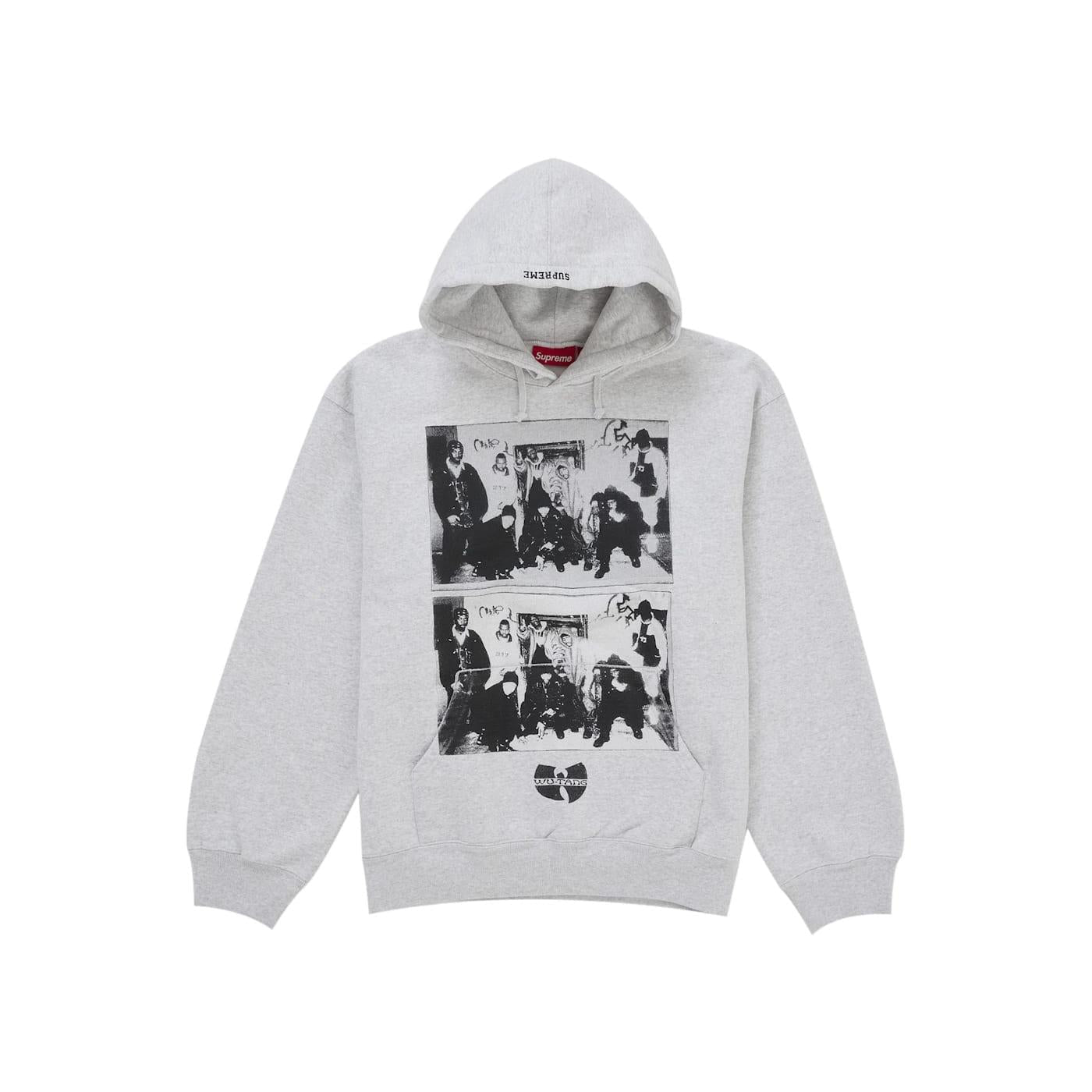 Supreme Wu - Tang Clan Hooded Sweatshirt Heather Grey - Im Your Wardrobe