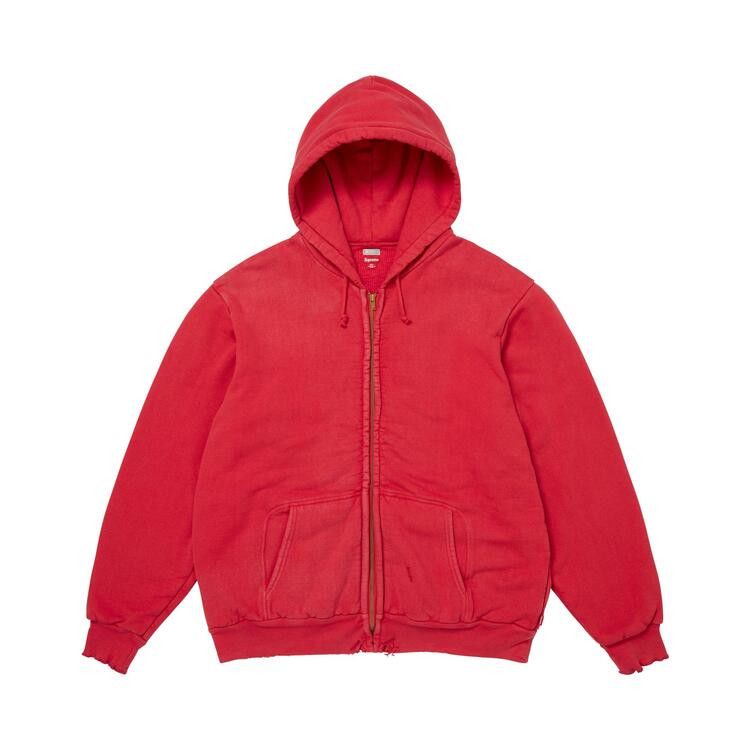 Supreme x A.Presse Vintage Zip Up Hooded Sweatshirt Red - Im Your Wardrobe