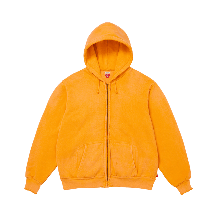 Supreme x A.Presse Vintage Zip Up Hooded Sweatshirt Yellow - Im Your Wardrobe