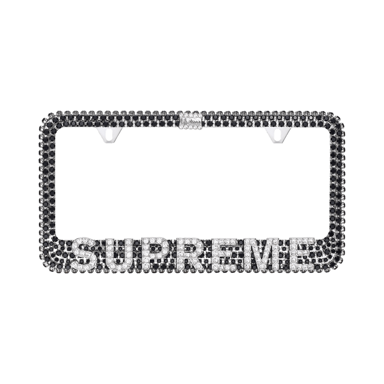 Supreme x B.b. Simon License Plate Frame Black - Im Your Wardrobe