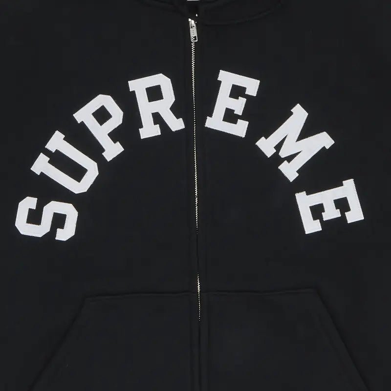 Supreme x Champion Zip Up Hooded Sweatshirt (SS24) Black - Im Your Wardrobe